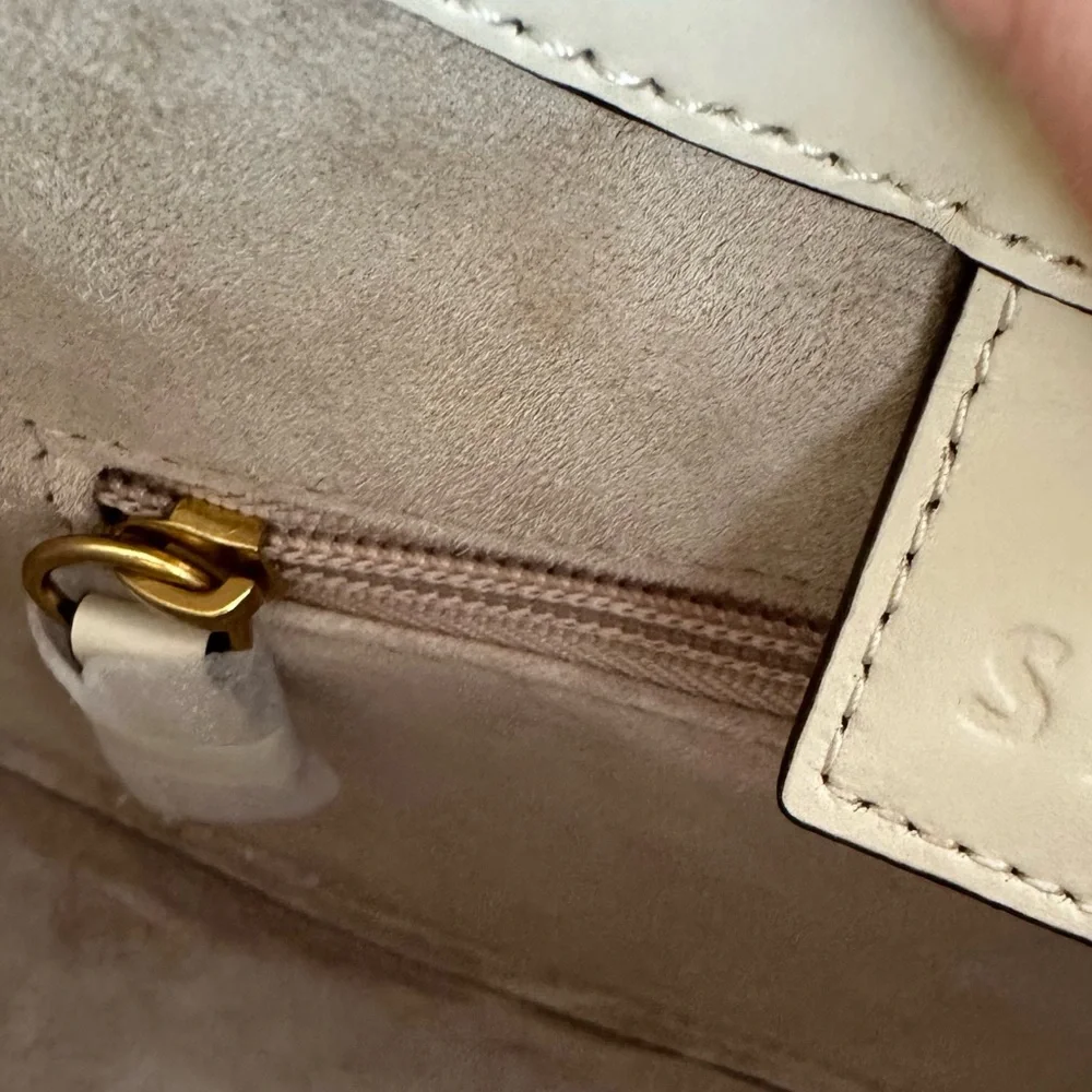 NWOT Staud Moon Bag Cream / Large Hobo Round Shoulder Bag - Picture 9 of 12